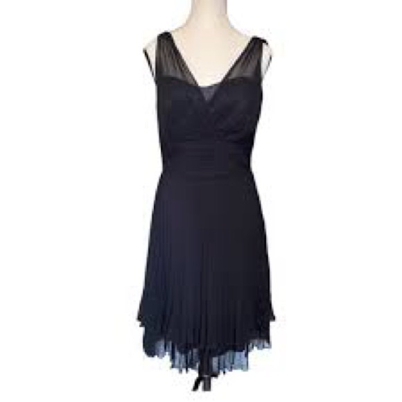 Selina Studio | Black Pleated Mini Dress | Size Medium - Picture 1 of 8